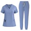 Unisex Quick-Dry Stretch Scrub Suit - Short Sleeve for Medical Professionals