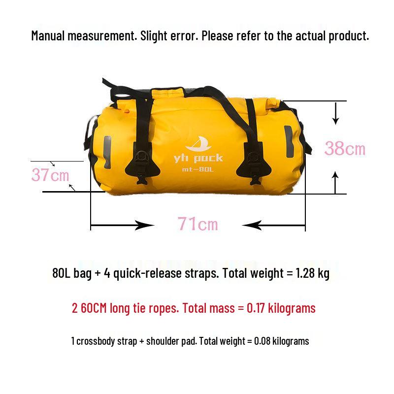 Waterproof Outdoor Cycling & Motorcycle Pannier Tail Bag - Anti-Downpour Crossbody
