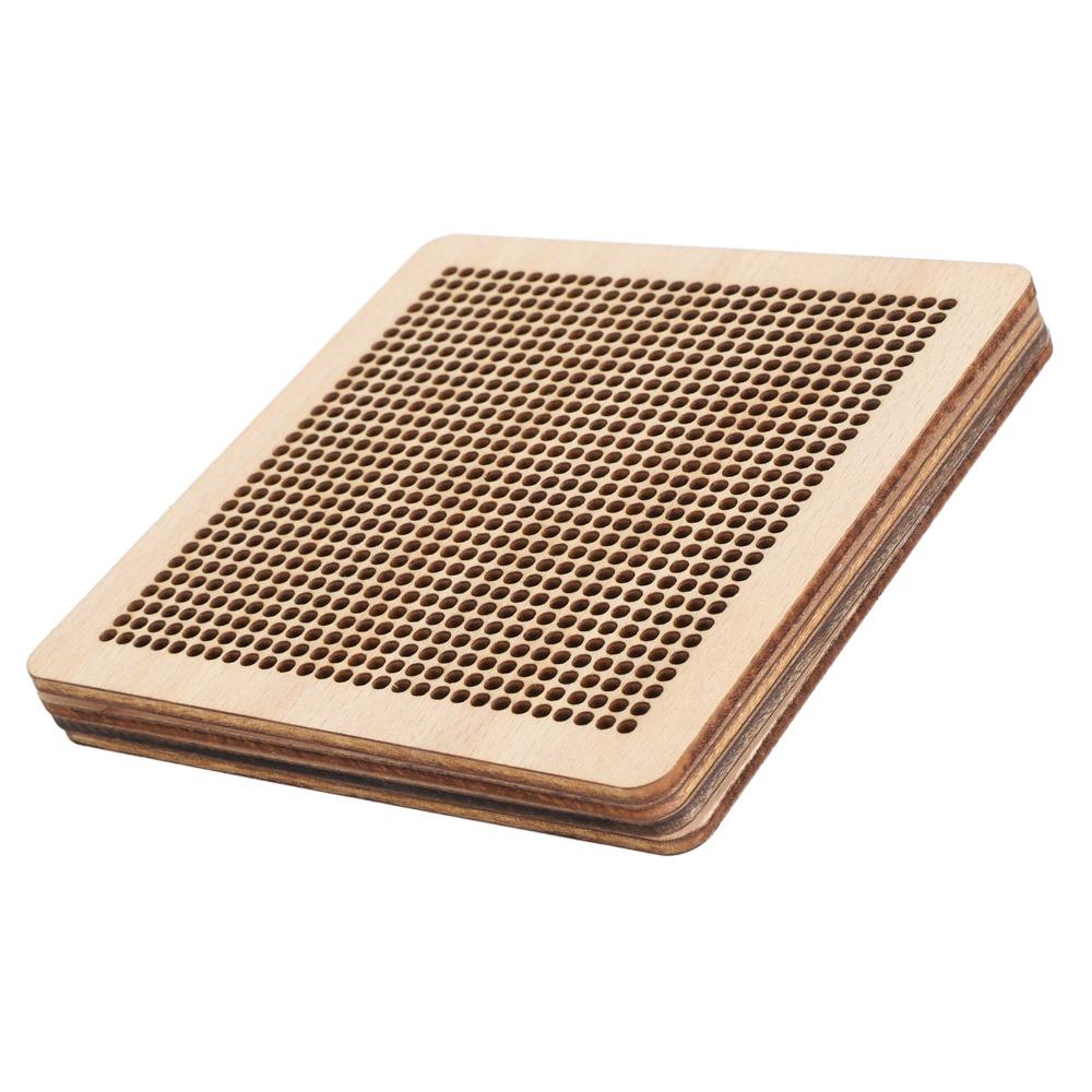 4pcs Wooden Wooden Stitching Board Hollow Design Embroidery Stitch Board  Embroidery Work