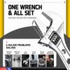 Anti Slip Surface Adjust Spanner Wide Jaw Pipe Hand Gear Wrench Tool  Auto Maintain