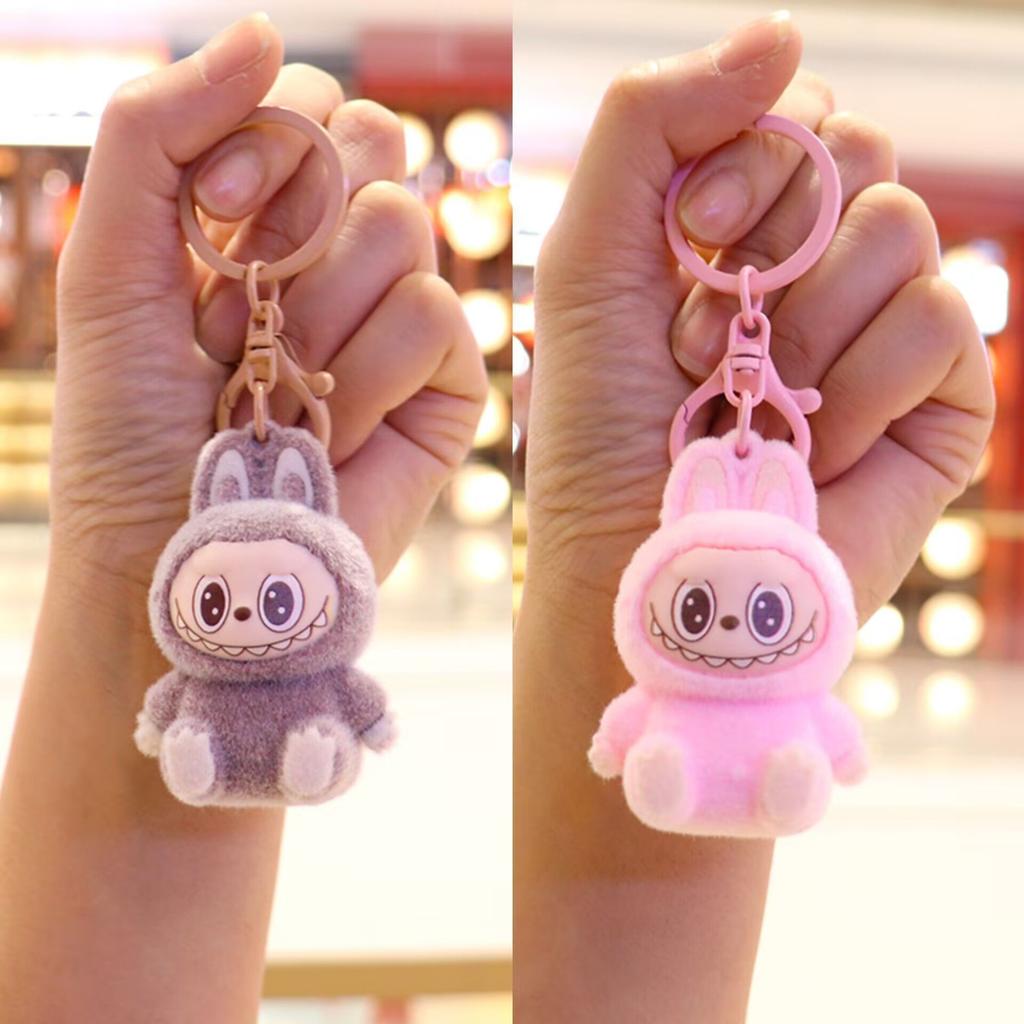 New Plush Fabric Pendant Keychain Style Plush Mini Bag Creative Plush Hanging Decoration