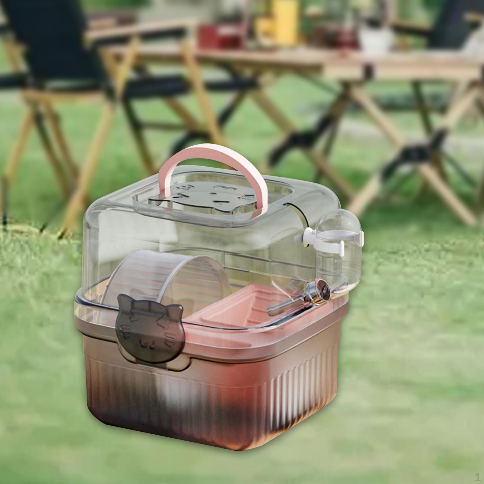 

Compact Hamster Container for Small Animals Ideal Travel розовый