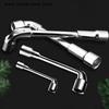 1Pc L Type Mini Wrench Pipe Perforation Elbow Universal Double Head Hex Socket Metric Wrench Kit 6 Point 6-15MM