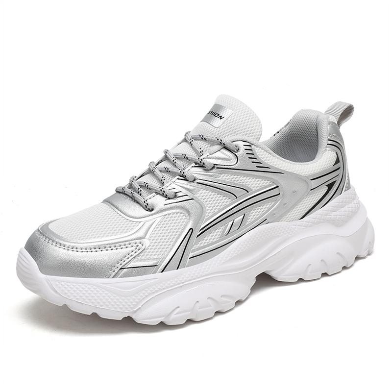All-Season Women's Sports Shoes, Breathable Women's Sports Shoes, Thick-Sole Height-Increasing Women's Sports Shoes