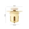 New Flower Shape Drain Plug Filter Rebound Plastic Hair Catcher Bathroom Sink Drain Stopper for 34-40mm Wash Basin