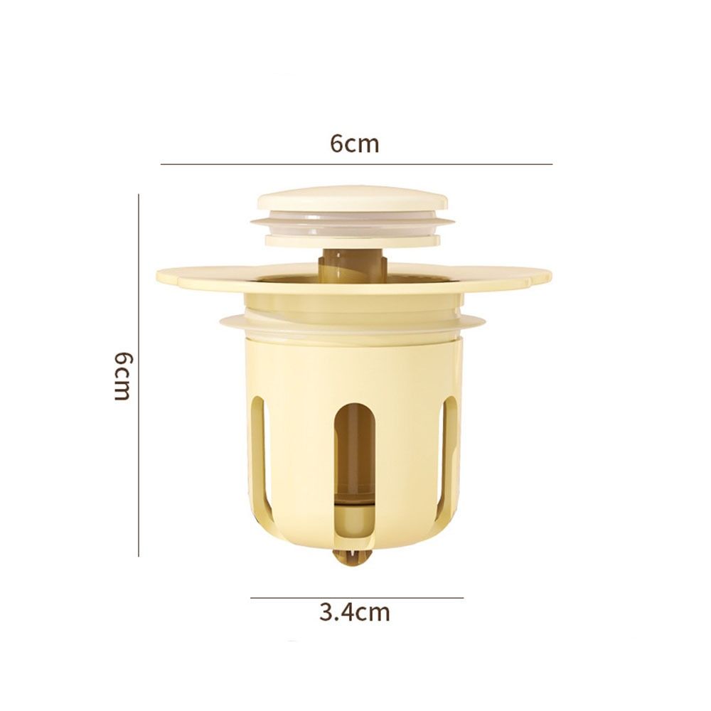 New Flower Shape Drain Plug Filter Rebound Plastic Hair Catcher Bathroom Sink Drain Stopper for 34-40mm Wash Basin