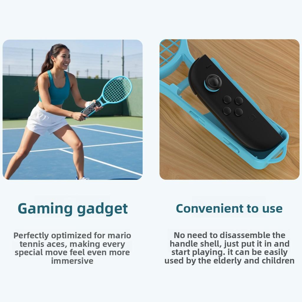 Joy-Con Tennisschlägergriff Kompatibel mit Switch Switch 2 OLED Motion Sports Spielzubehör