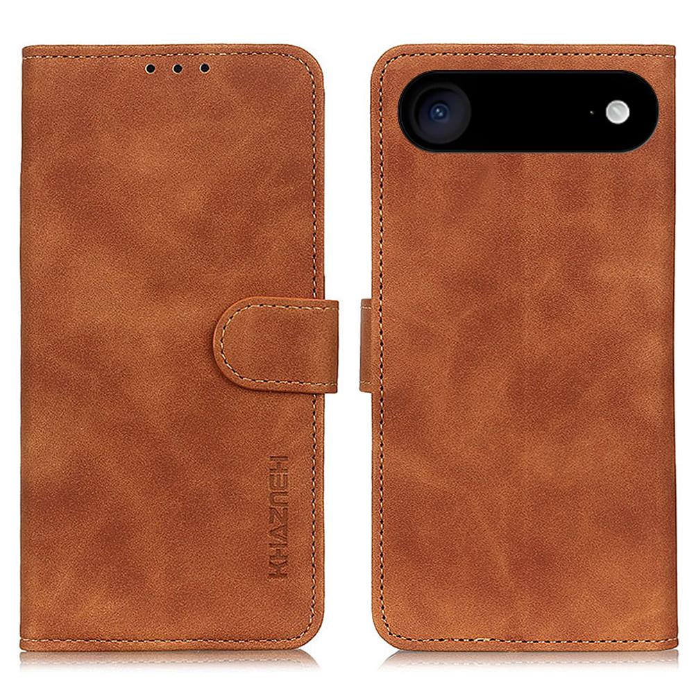 KHAZNEH For iPhone Air Case PU Leather Retro Texture Phone Cover