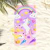 1pc Unicorn-Themed Jumbo Microfiber Beach Blanket & Bath Towel Suitable for Travel, Pool, Yoga, Camping - Rectangular Magical