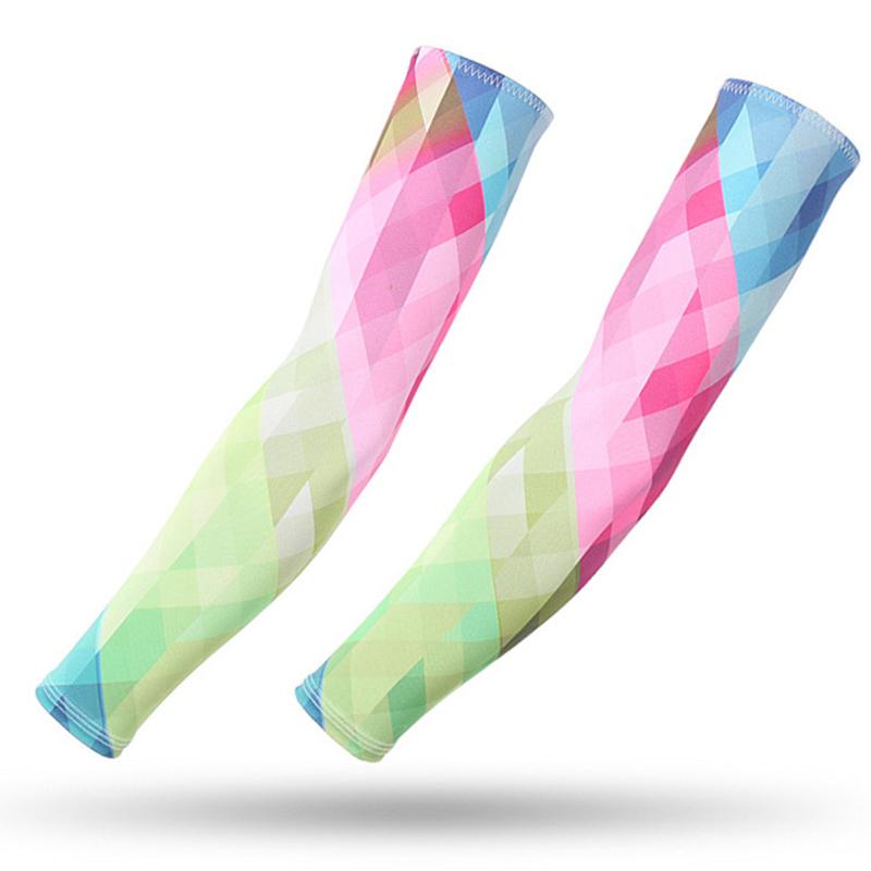 Quick Dry Arm Compression Sleeve Basketball Cycling Arm Warmer Summer Running UV Sun Protection Armguards Sunscreen Cuff Cover