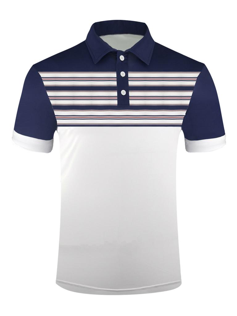 Summer New Men's Polo Shirt Polo Collar Short-sleeve Casual Business Fashion