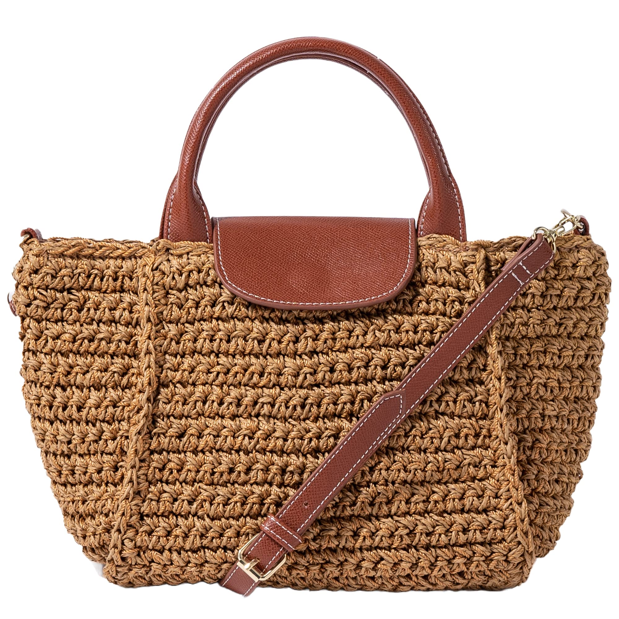 

Glenda Basket Bag 2way Tote Bag Adult Mini PU Leather Paper Shoulder x [Heini] Women s (Natural Terracotta)