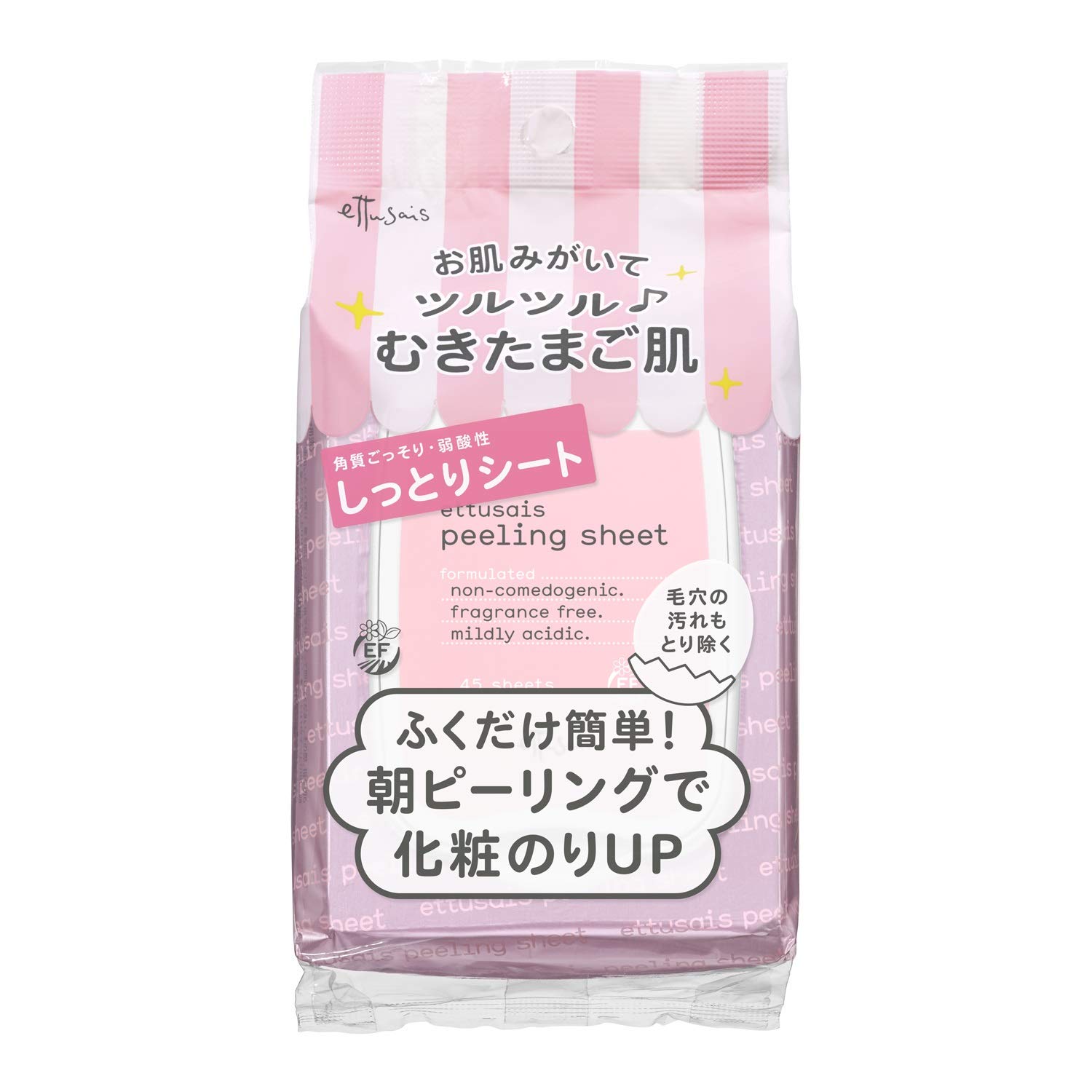 

Ettussee Wipe Peeling Removal Weakly 45 листов Лист, влажный, лосьон в виде листа, кислотный,