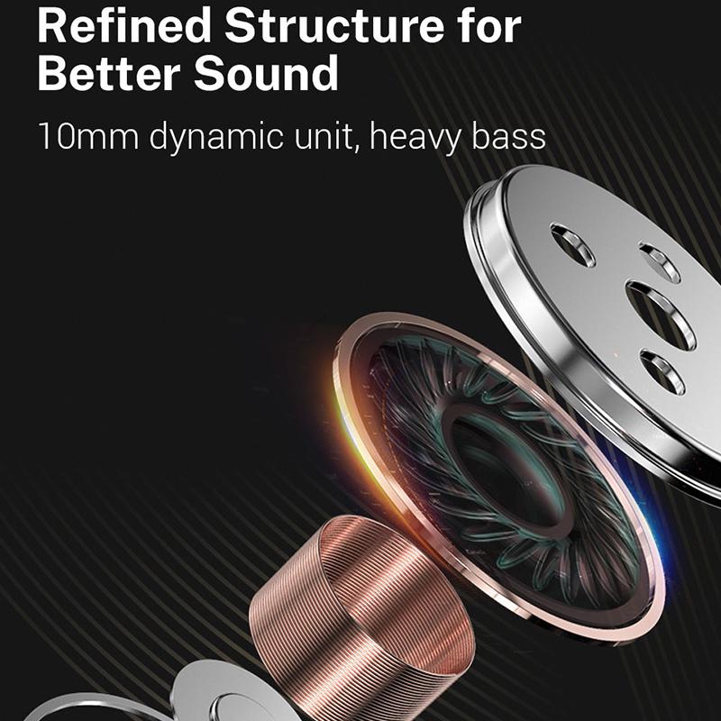 JIANGSHENG K1 3.5mm Wired Headset HIFI Half-In-Ear Earphone Sports Headphone for Smartphone