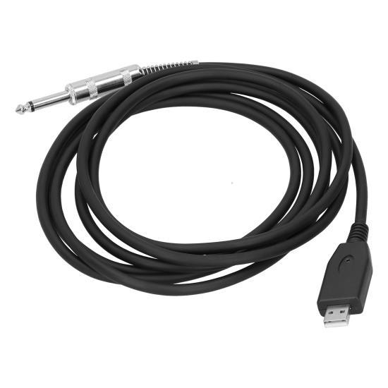 

Аудиокабель для электрогитары USB-6,35 мм Plug Play, соединительный кабель для аудиоадаптера, шнур 3 м / 9,8 фута