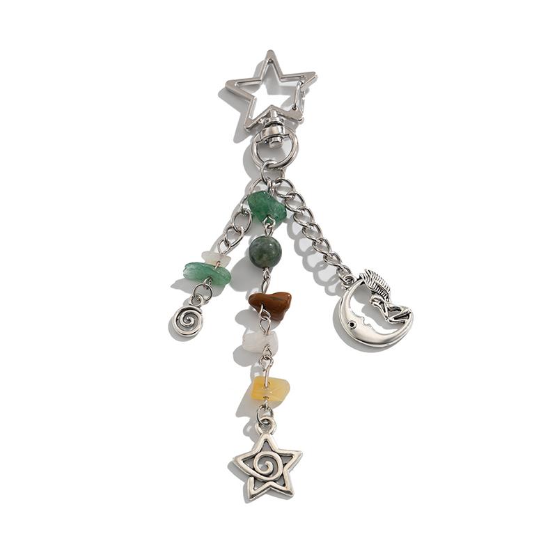 

Милые простые звезды луна солнце кулон брелок креативный автомобильный брелок изысканный рюкзак украшения аксессуары подарки