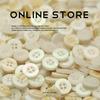 Imitation Shell Four-Eye Resin Button Knitted Cardigan Sleeve Collar Button Women'S Shirt Dress Top Clothing Button Accessories