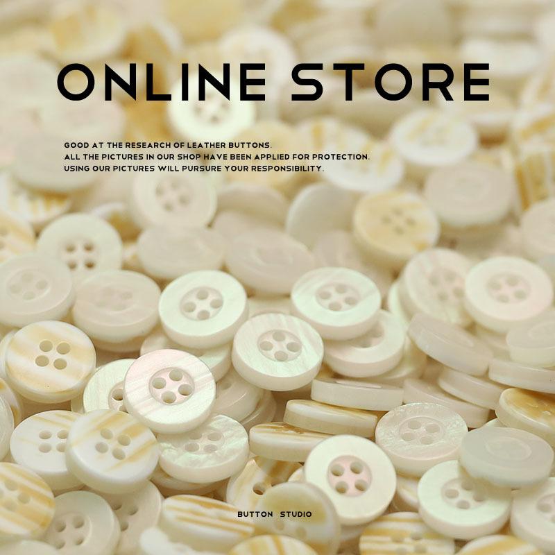 Imitation Shell Four-Eye Resin Button Knitted Cardigan Sleeve Collar Button Women'S Shirt Dress Top Clothing Button Accessories