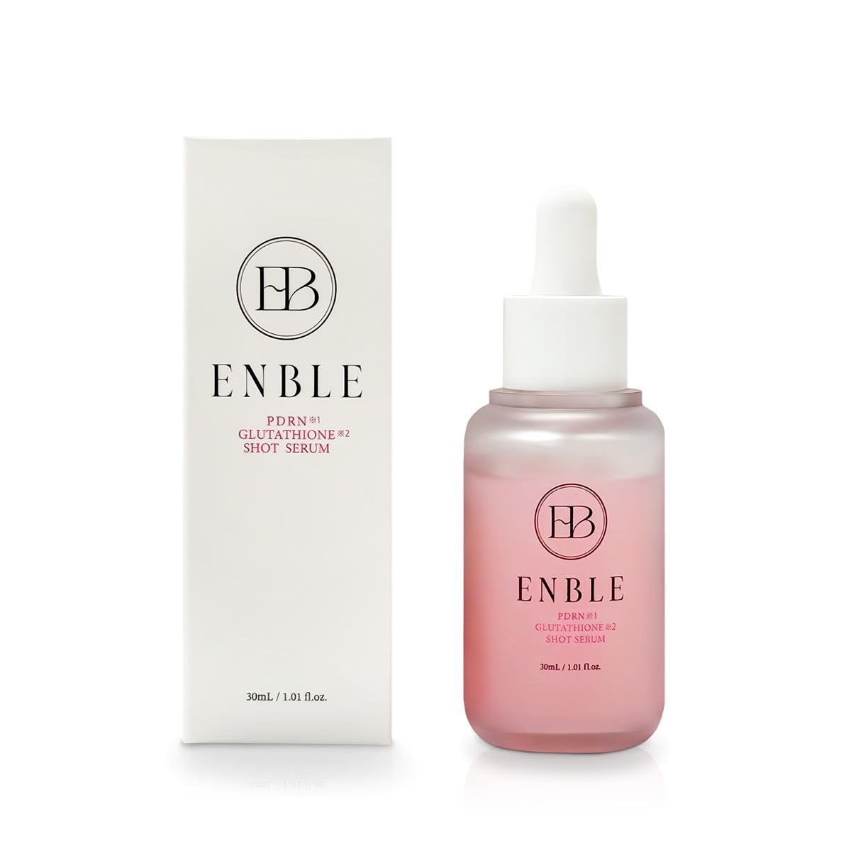 

ENBLE Shiratama Serum with PDRN 10,000ppm, Used in Japanese Beauty Salons, Reduces Pores, Reduces Dullness, Dryness, and Aches, Hypoallergenic