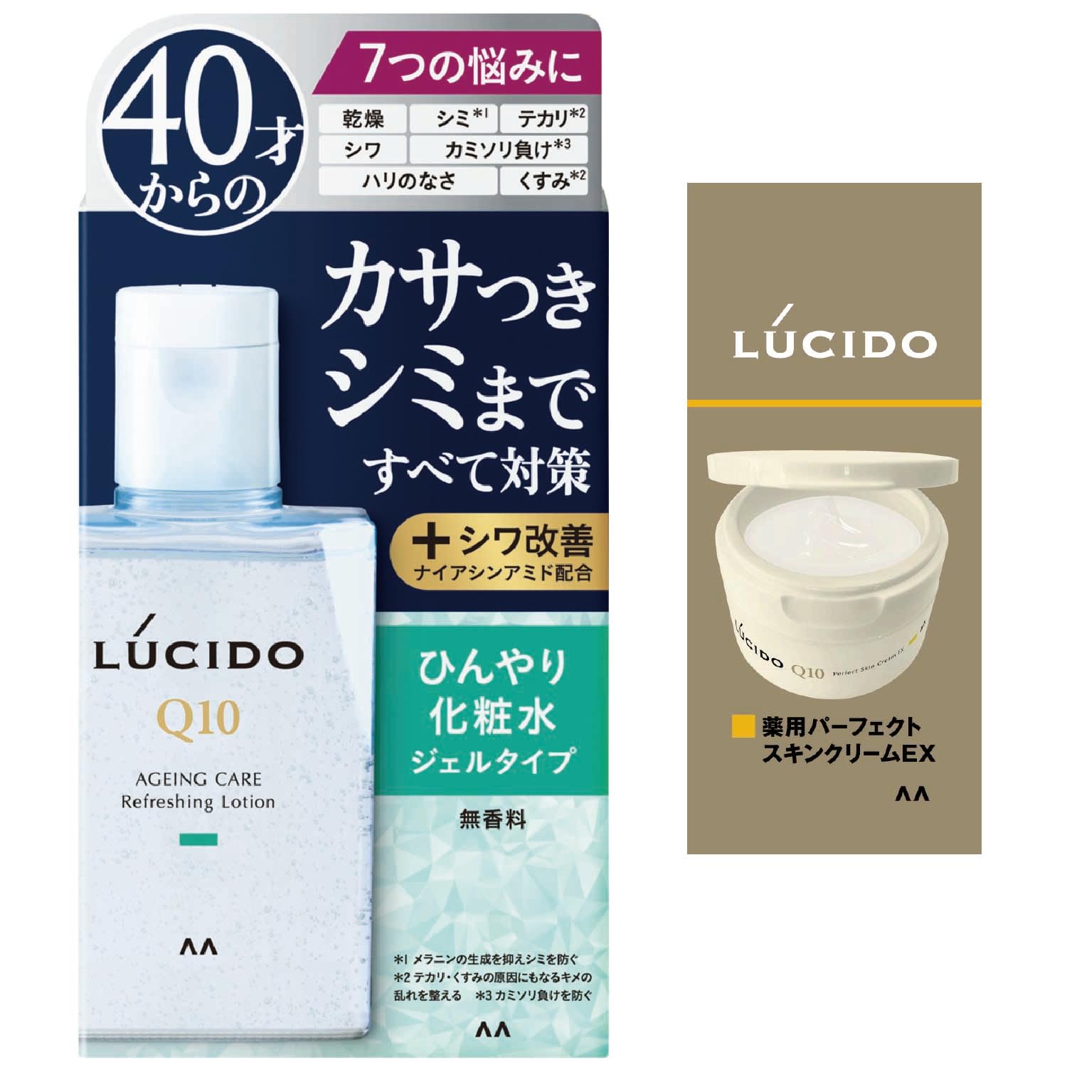 

LUCIDO Medicated Total Care Cool Lotion Skin Care Refreshing Unscented Set 110ml Образец включен Крем [Квази-лекарство] Для мужчин + (Кожа 2г)