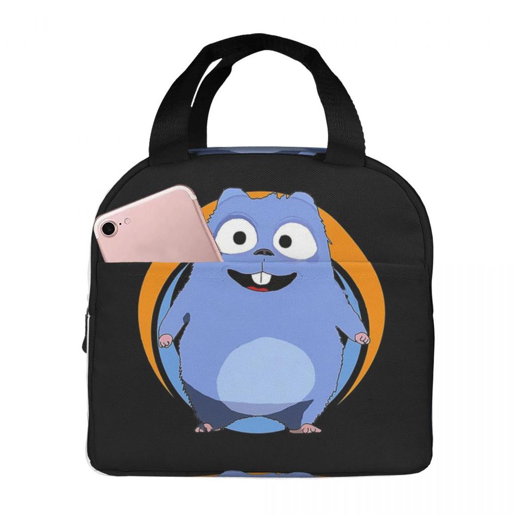 Grizzy und die Lemminge Isolierte Lunchtasche für Kinder Schul-Kühltasche Thermische Lebensmittelbox Tragbare Lunchboxen Behälter