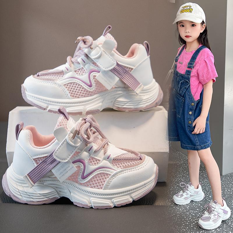 Girls Children Summer Casual Shoes Lightweight Walking School Sneakers Outdoor Playground Daily Comfort Footwear Comfort Fit