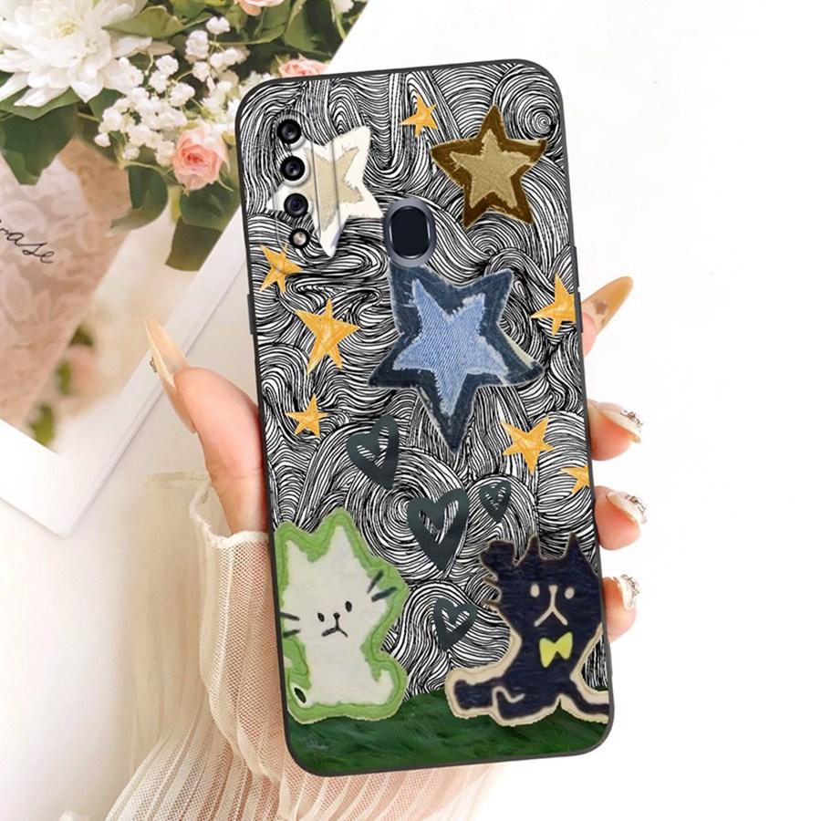 

For Samsung Galaxy A20s SM-A207F Phone Case Rabbit Liquid Soft Silicone Bumber Shell For SamsungA20 A 30 Capa A 20 S Back Cover Samsung A20