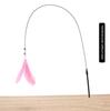 Feather Interactive Cat Toy Powerful Suction Cup Handfree Cat Stick Playing Kitten Playing Teaser Wand Toy Cat Wand Pet Supplies