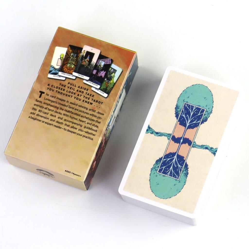 The Unveiled Tarot 80 Pcs Tarot Cards (with 2 Special Cards) Pocket Edition 10.3*6cm