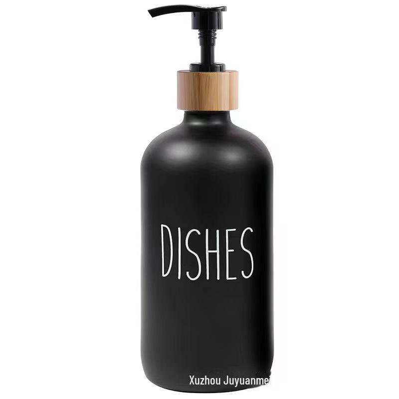 16,9oz Skleněný dávkovač na pleťové mléko a mýdlo, 500ml Opakovaně použitelná láhev na dezinfekci rukou