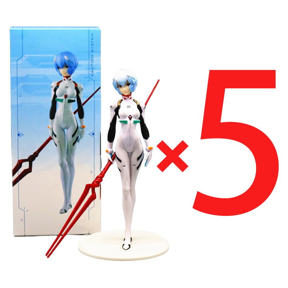 1-5pcs 22CM Anime NEON GENESIS EVANGELION EVA Ayanami Rei kawaii figure PVC model toys doll collect ornaments gifts