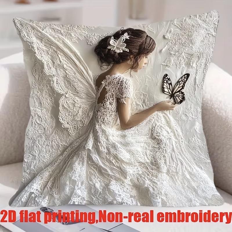 Niedliche Cartoon Katze Sofabett Kissenbezug