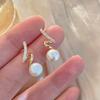 1 Pair Stud Earrings Twisted Rhinestones Jewelry Korean Style Faux Pearls Stud Earrings Jewelry Gifts