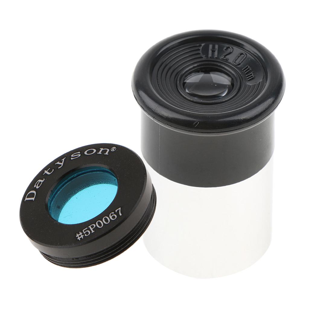 Telescope Eyepiece H20mm Length 0.965"/24.5mm + Astronomy Filter #80A