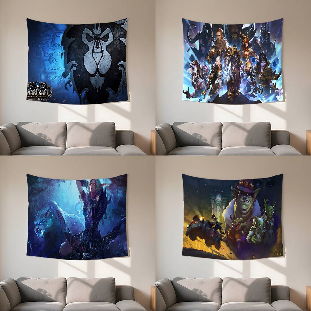 WWorld Of WWarcraft Tapestry Customizable Tapestries Of Various Styleswall Hangings Celebrity Photo Printingwall Hangings