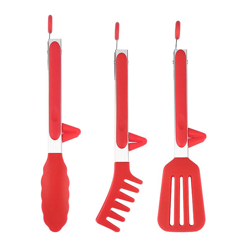 

Kitchen Tongs,Set Of 3 Tongs With Silicone Tip For Cooking Stainless Steel Kitchen Tong For Meat,Food Grill,Salad,Bbq,Frying