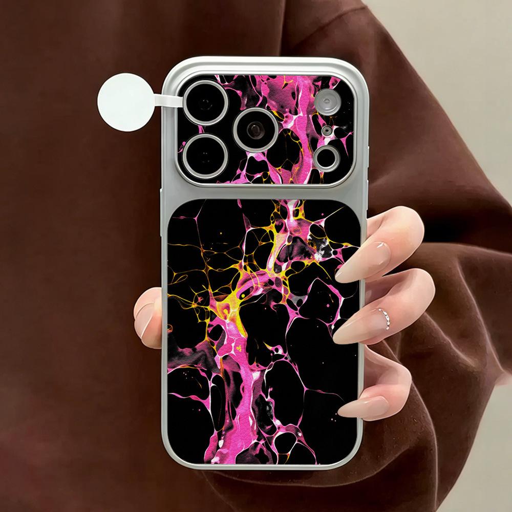 Applicable to iPhone17 advanced induction plating lambskin mobile phone case 15pro/16/13 advanced 14pro delivery Apple 11