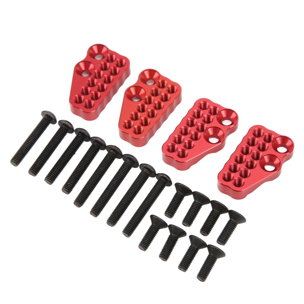 4 buc Metal Poros Amortizor Față Spate Coduri Fixe pentru Axial Capra 1.9 UTB AXI03004 Mașină RC Roșu