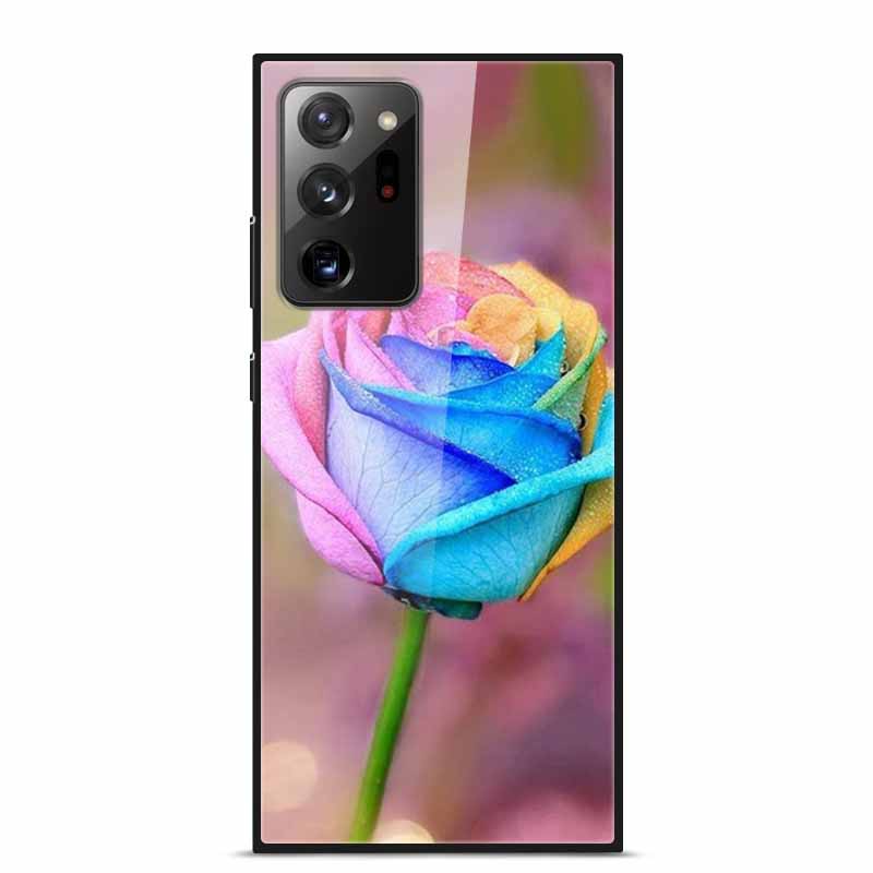Glass Back Cover For Samsung Note 20 Ultra Case Tempered Glass Case For Samsung Galaxy S21 Ultra Case S 21 Note20 Ultra Funda