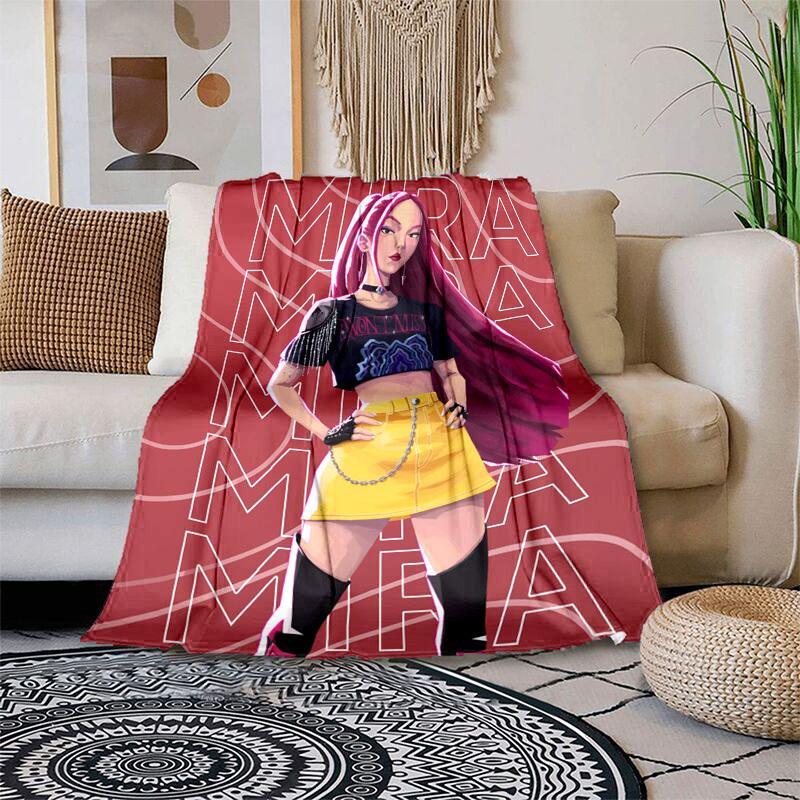 1pc Miramar Fashion IconCartoon Blanket,Portable Throw for Travel , All-Season Cozy Blanket,Ideal Gift for Christmas, BirthdaysPB027 100x150cm