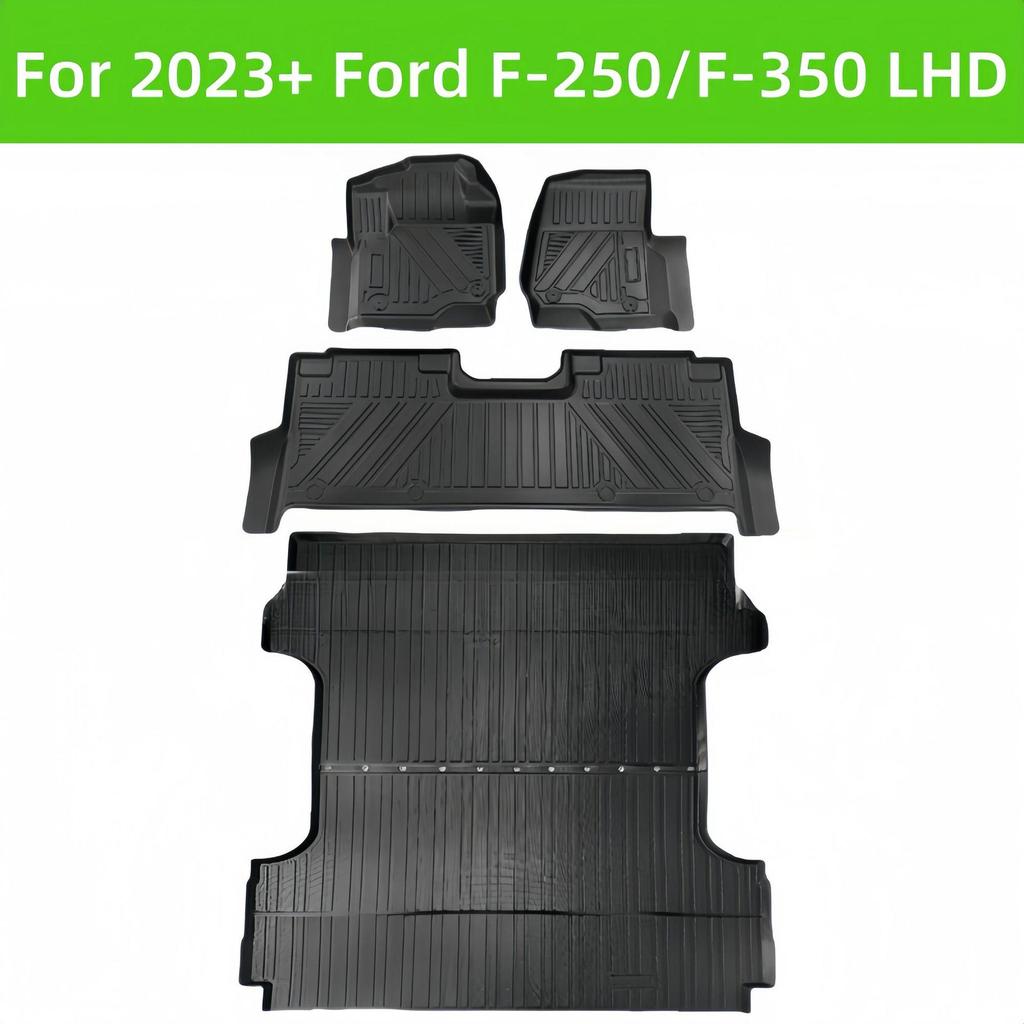 2023+ Ford F250/F350 TPE Floor & Rear Bucket Mat