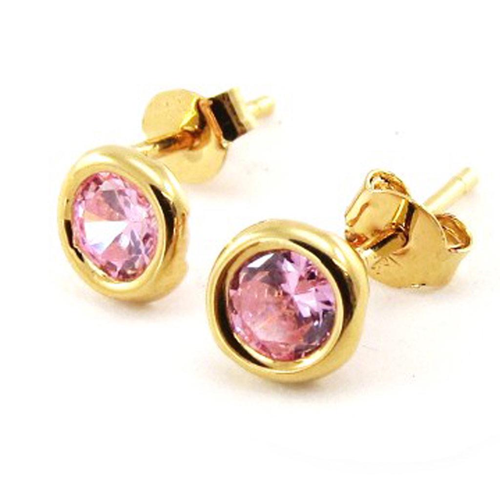 

Les Trésors De Lily [F6852] - Серьги Essential с покрытием из розового золота