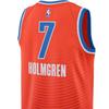 Jordan Chet Holmgren Oklahoma City Thunder Statement Edition Jersey Unisex Basketball Jersey Orange DO9537-893