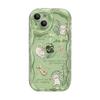 Lily of The Valley Cat Bracelet Suitable for Apple 15 Mobile Phone Case IPhone 16pro Transparent Silicone 13 Summer 11/12 Anti-fall