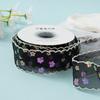 Stripe Pattern Satin Ribbons Sequin Snow Gauze DIY Ribbons New Fabric Ribbons  Gift Wrapping