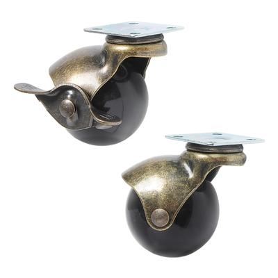 Roți Pivotante Universale de 1,5 inch cu Rulment, Pivotante pentru Mobilier, Roată Unică cu Role, Roată pentru Scaun de Birou
