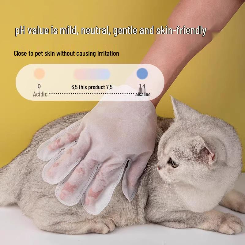 Pet No-Rinse Cleaning Wipes for Cats & Dogs - Deodorizing, No-Wash Solution