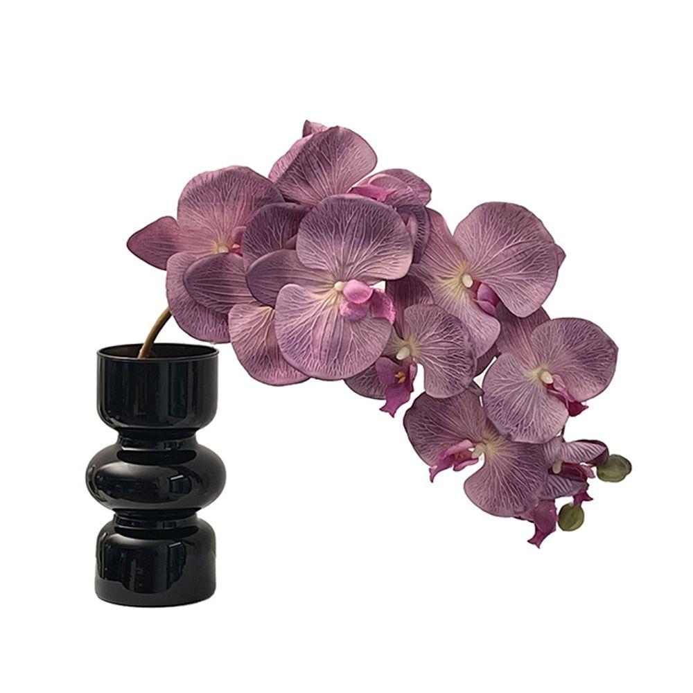 10 Heads Artificial Butterfly Orchid Iron Wire Inner Lining Multi Color Fake Phalaenopsis 98cm Real Touch Simulation Flower