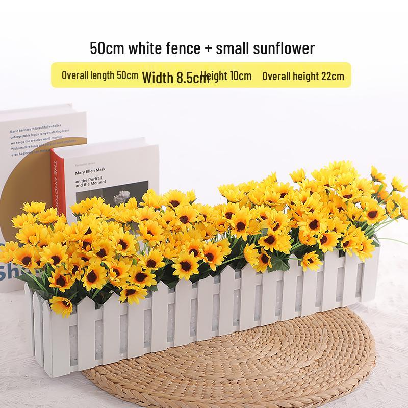 Mini Sunflower Artificial Flower Ornament for Living Room or Dining Table Decoration