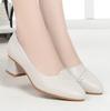 Vendita Calda Scarpe da Donna Scarpe da Donna Moda Décolleté Tinta Unita Primavera Estate Bocca Bassa Fibbia Punta Rotonda Tacco Scarpe da Donna